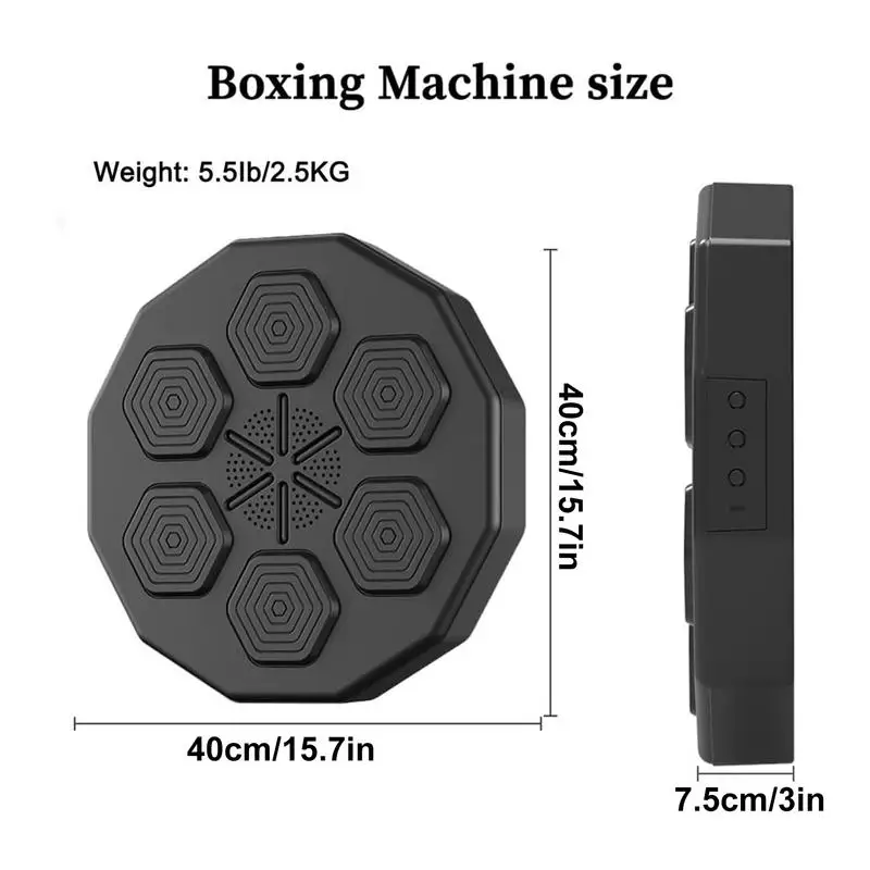 universal Wall Mounted Music Boxing Pad Wall Mounted Music Boxer For Boxing Training Smart Music Boxing Target With LED Light