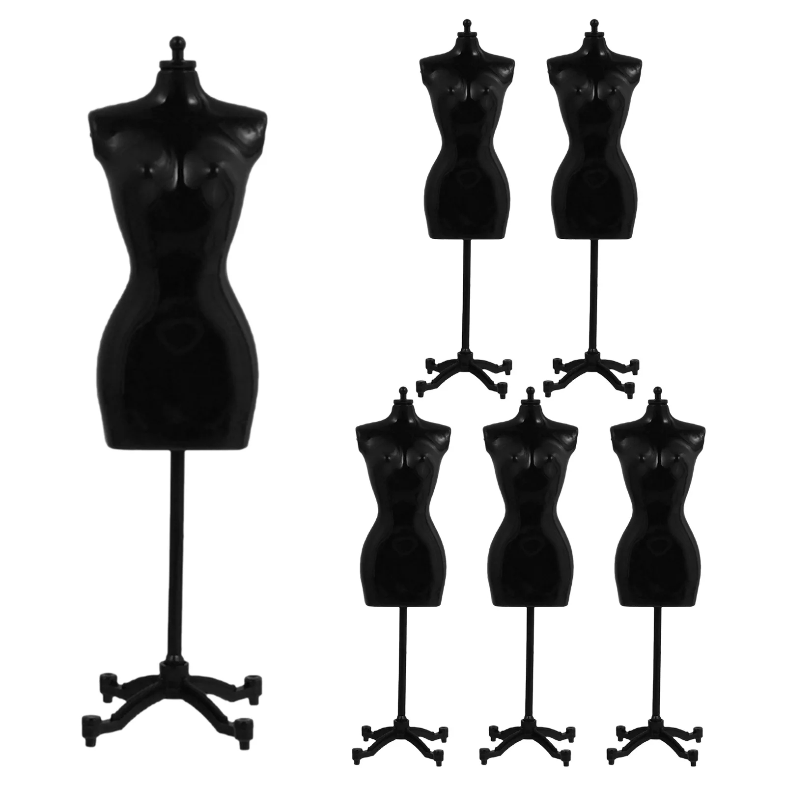 6 stuks mini-jurkhouders kunststof sterke ondersteuning kreukvrije display kostuums t-shirts sieraden kinderen verjaardagen Kerstmis