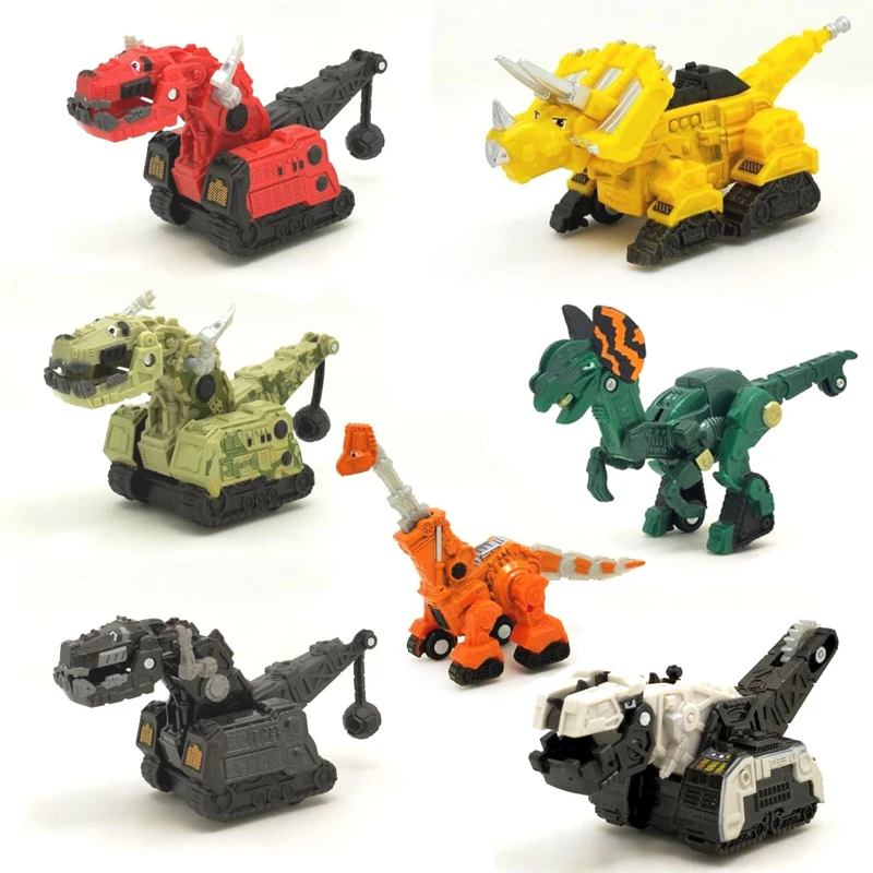Dinozaur ciężarówka wymienny dinozaur zabawki samochód dla Dinotrux Mini modele nowy prezenty dla dzieci zabawki modele dinozaurów Mini zabawki dla
