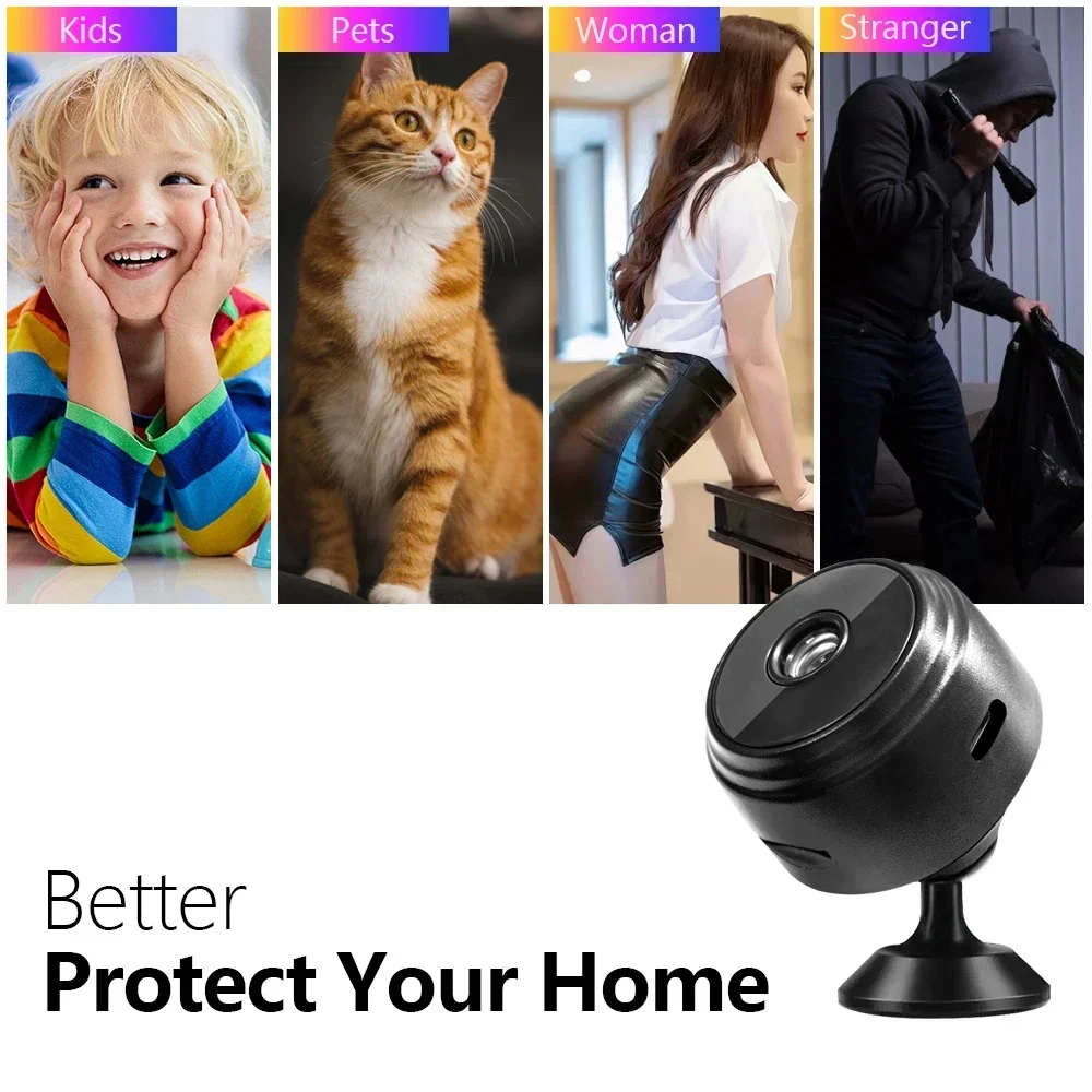 A9 شبكة WIFI لاسلكية HD 1080p كاميرا مراقبة للمنزل الأشعة تحت الحمراء للرؤية الليلية ميزات المراقبة الرياضية في الهواء الطلق