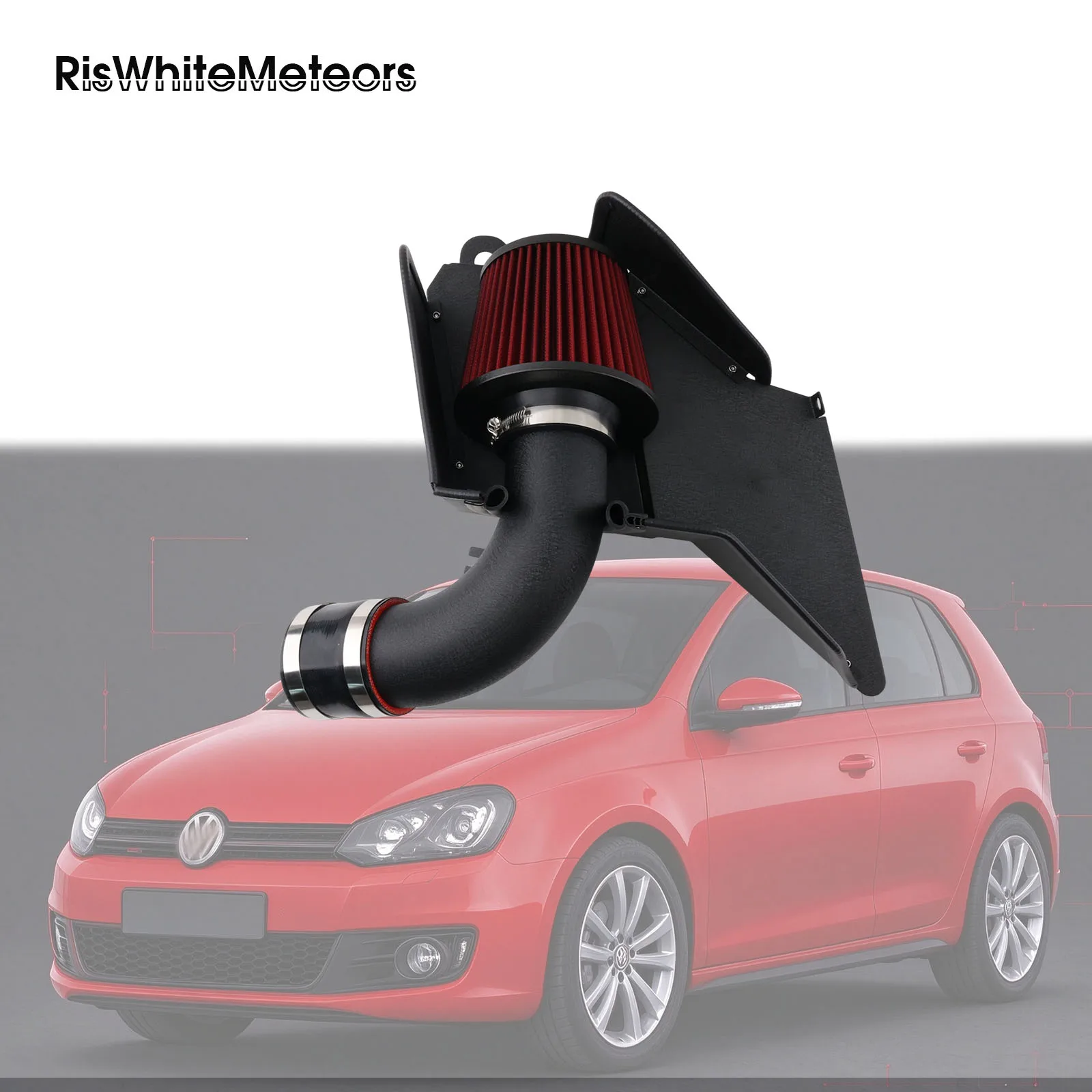 Cold Air Intake Pipe Kit High Flow Filter For VW Golf GTD MK5 MK6 MK7, Audi A3, Skoda Octavia Superb 1.9L 2.0L TDI