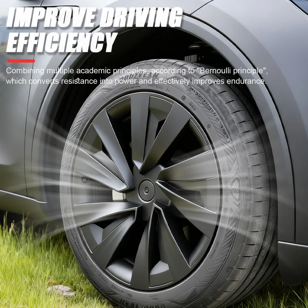 4 قطعة Hubcaps ل تسلا نموذج Y Juniper 19 بوصة 2025 الأداء استبدال أغطية الاطارات غطاء محور السيارات كامل حافة الملحقات
