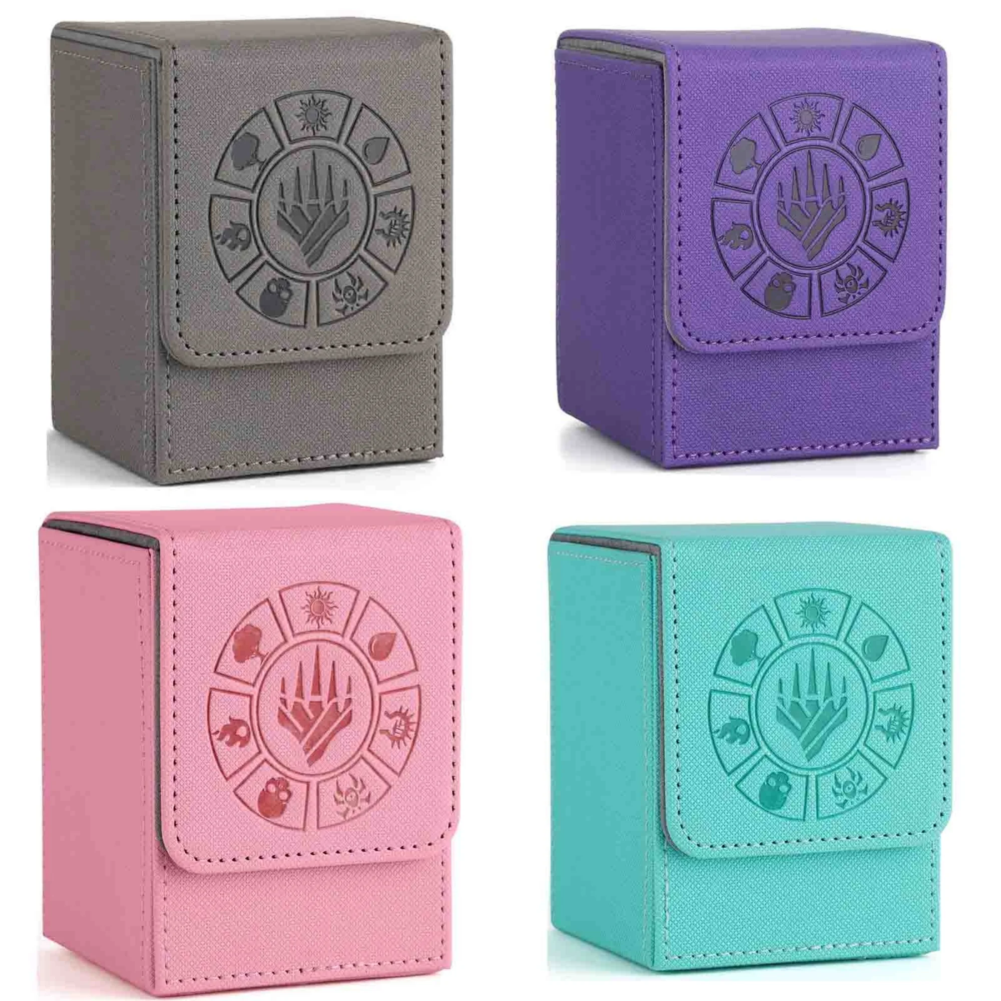 

Diy Self Made Ws Opcg Ptcg Card Storage Box Dtcg Ygo Tcg Leather High-End Card Storage Box Color Flash Anime Cards Gift Toys