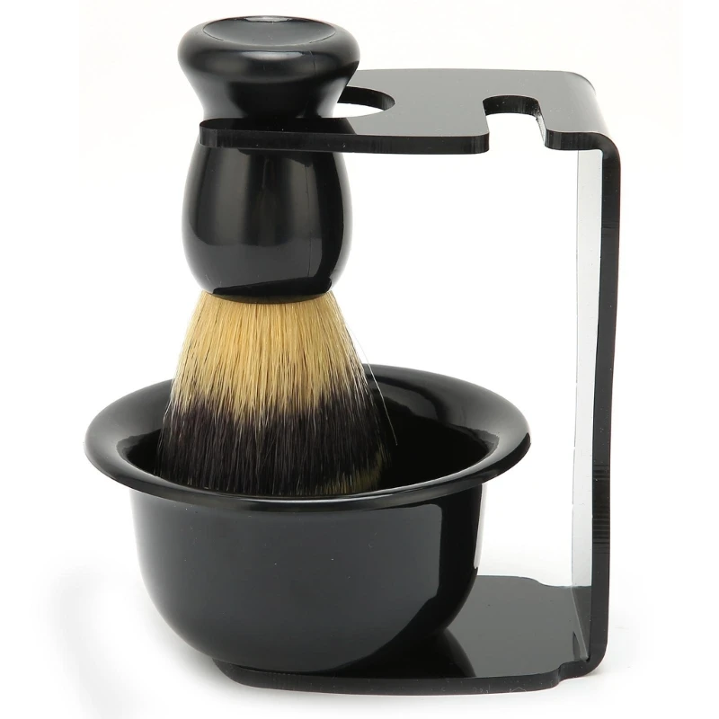 Acrylic Shaving Supplies Stand for Men's Shaver and Brush Easy Storage Solution