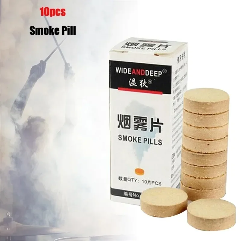 30/50szt Smoke Cake Pills White Effect Smoke Bomb Halloween Spray-supplies Aid Decoration Props Stage Show Photography Aid Prop