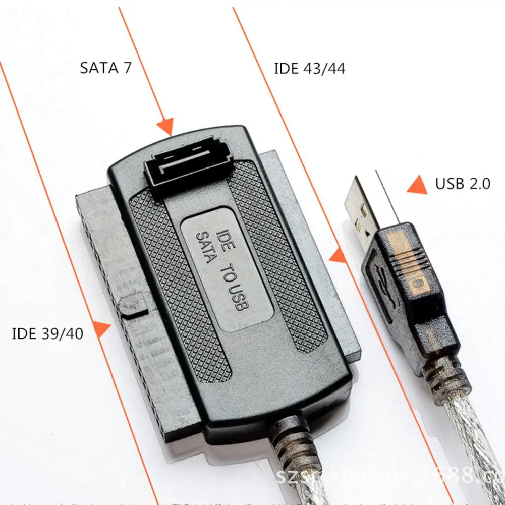 USB 2.0 to IDE SATA Cable 3 in 1 S-ATA 2.5 3.5 Inch Hard Drive Disk HDD Adapter Converter Cable For PC Laptop