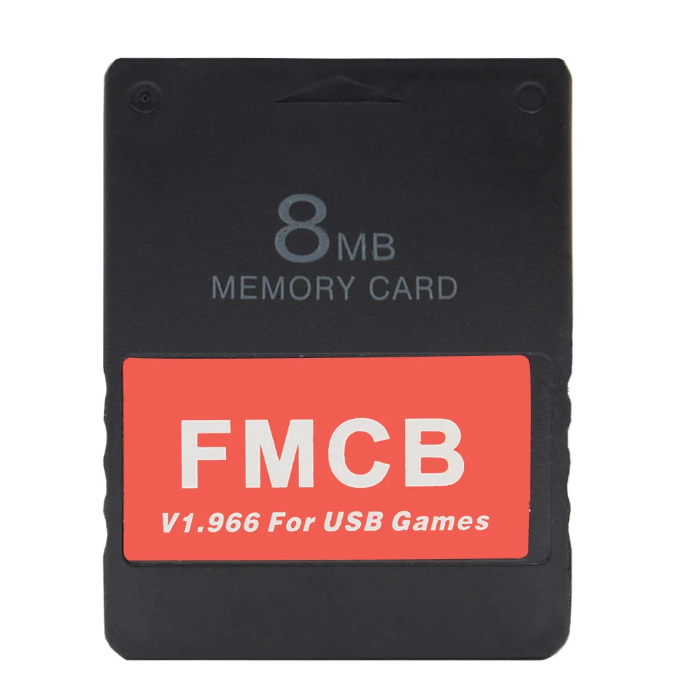 Carte mémoire de jeu FMCB V1.966, 8 Mo, 16 Mo, 32 Mo, 64 Mo, console de jeu PS2 PS1, disque dur USB, carte adaptateur de jeu vidéo rétro