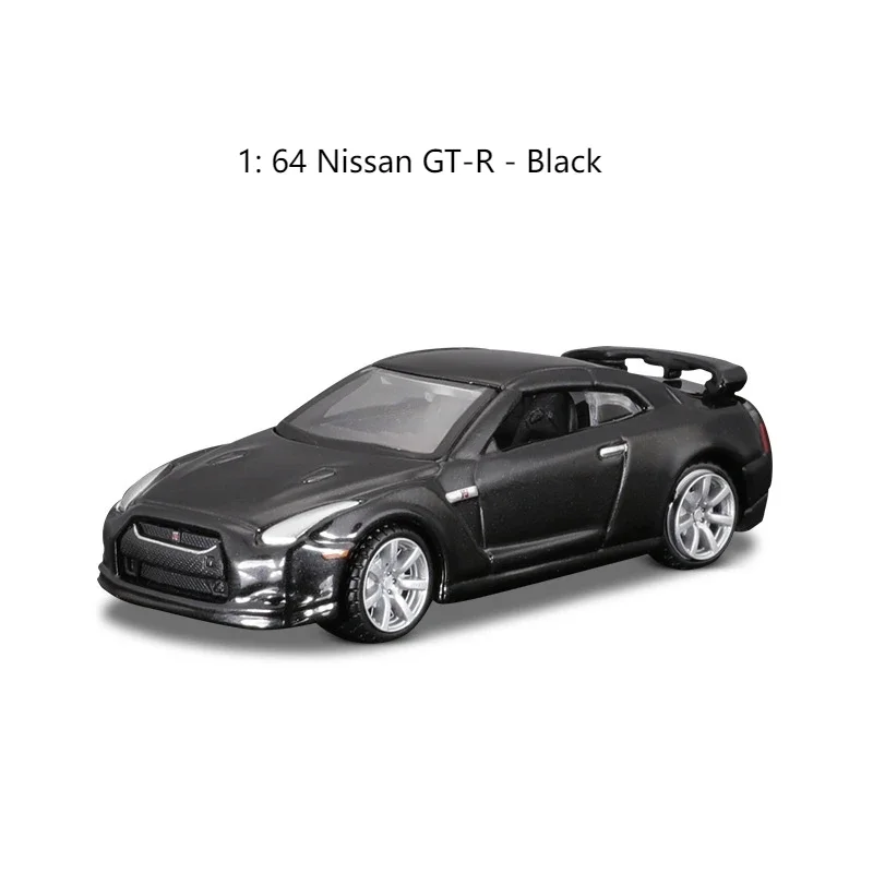 Maisto 1:64 Nissan Gt R Silver Black God of War Alloy Simulation Car Model Enthusiast Collection Ornament Male Toy Boy Gift