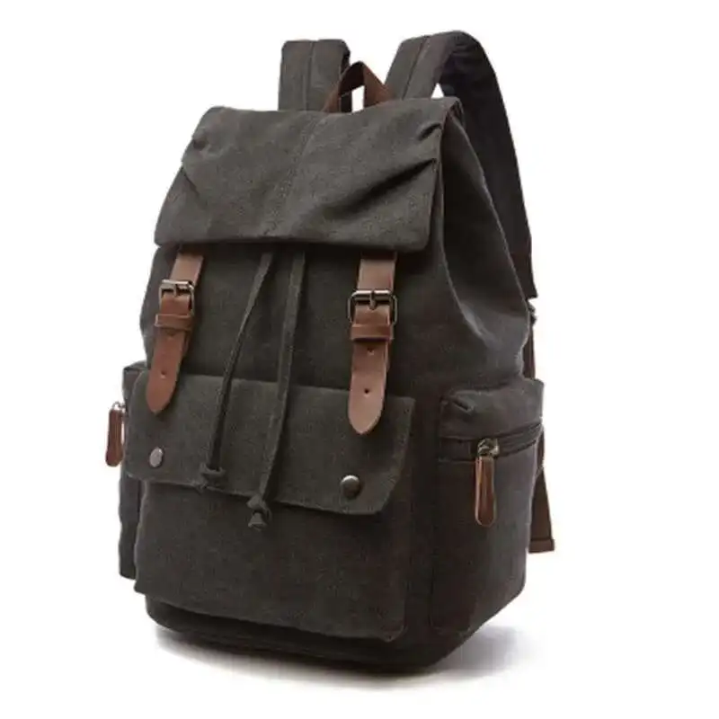 

Backpack Scione Vintage Canvas Men's Travel School Backpack Bag Men For Laptop Fashion Sport Women Backpack Large Capacity Bag