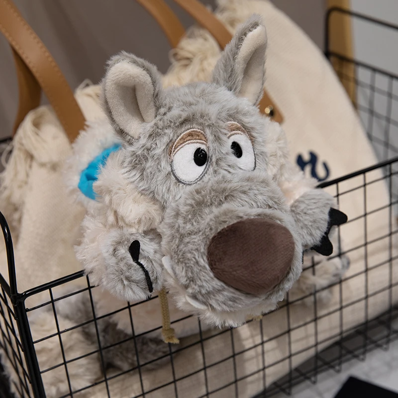 Weicher Wolf in Schafsleder Plüschtier Kreatives Gefülltes Märchenhaftes Tier Kawaii Geschenk für Halloween – Detail 9