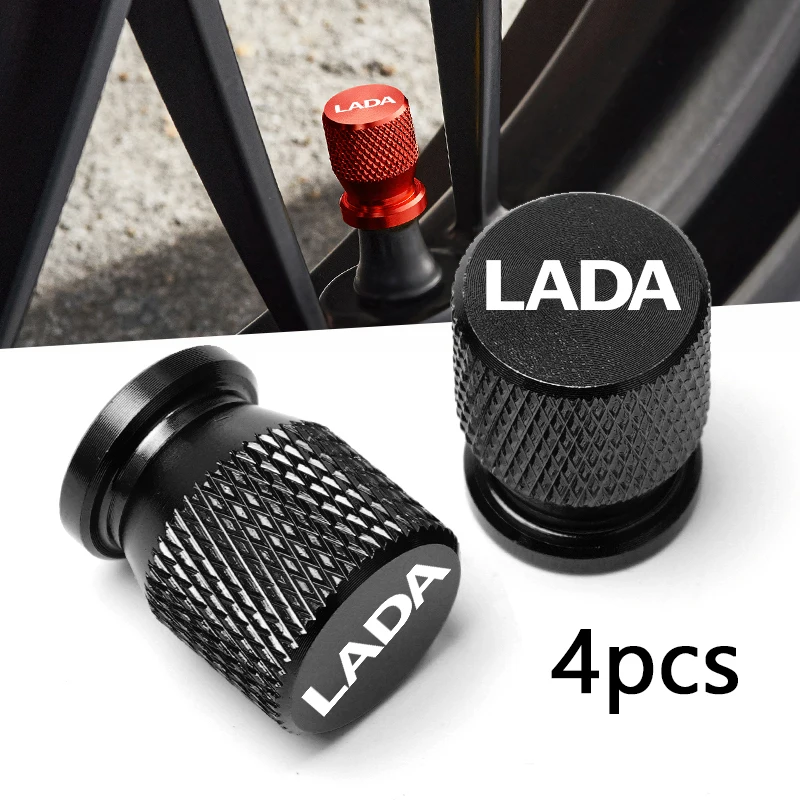 For Lada Niva Vesta Samara Kalina Largus Priora Xray Granta Car Wheel Tire Valve Caps Tyre Stem Covers Airdust Waterproof