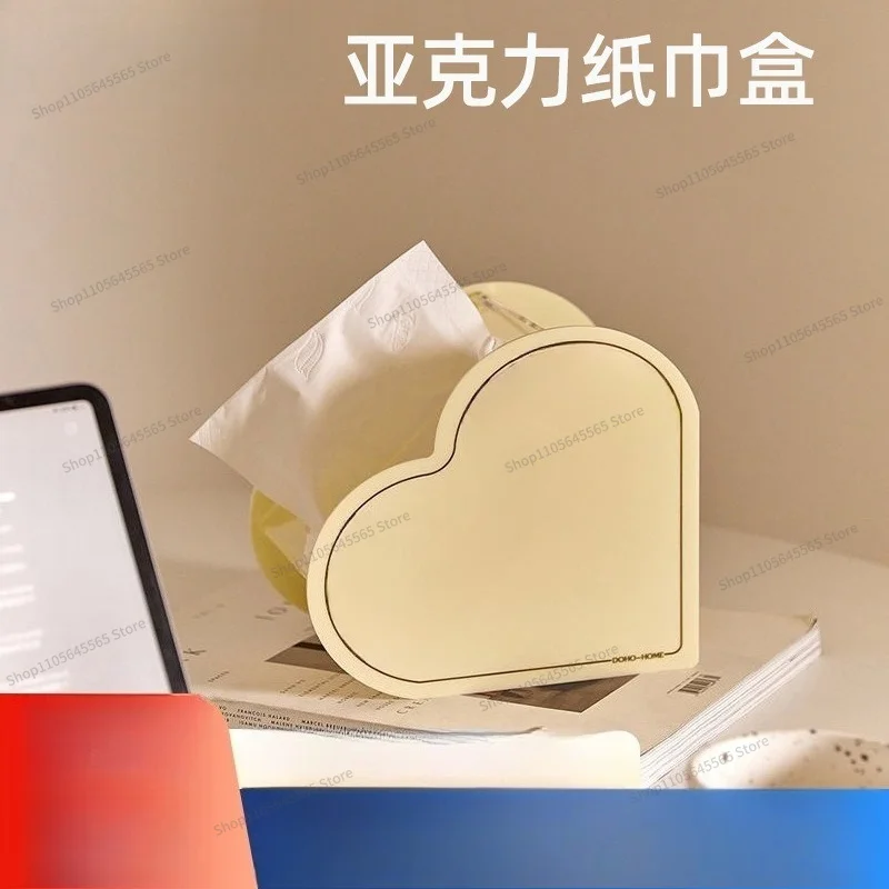 For Acrylic Tissue Boxes, Desktop Tissue Storage Box (2 Pieces)