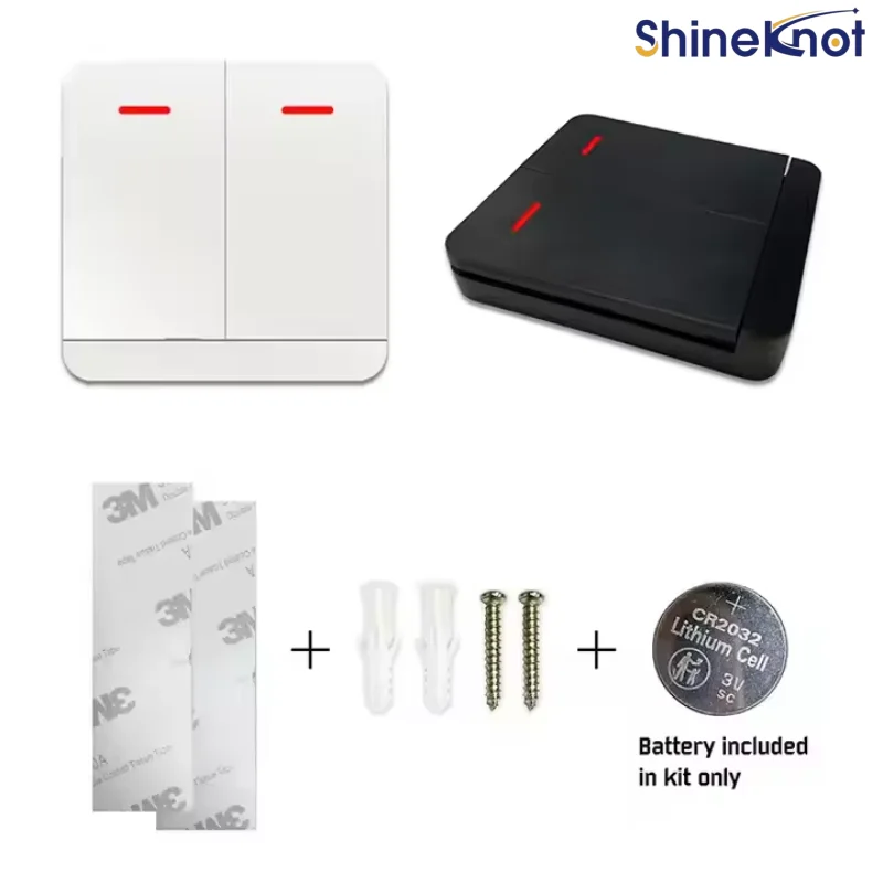 SHINEKNOT Industrial Automation 315mhz 433mhz Wireless Led Receiver 12v Wall Switch Remote Control Household Garage Door