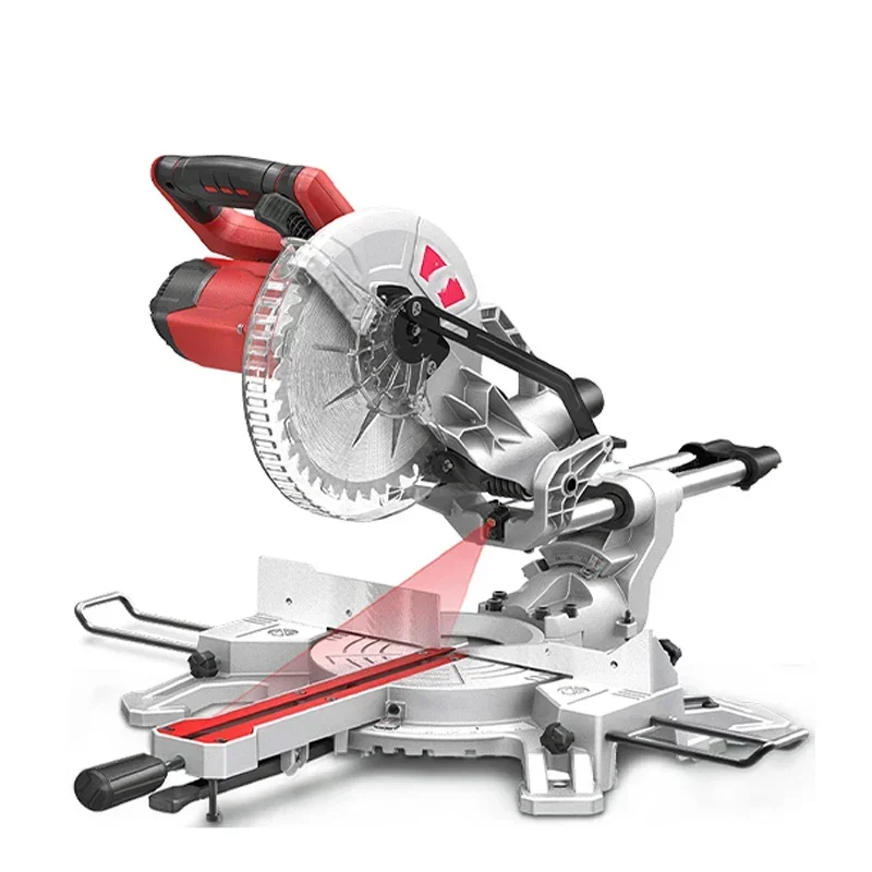 Electric Circular Saw Aluminum Machine 10-Inch Woodworking Cutting Machine Multi-Function Pull Rod Miter Saw