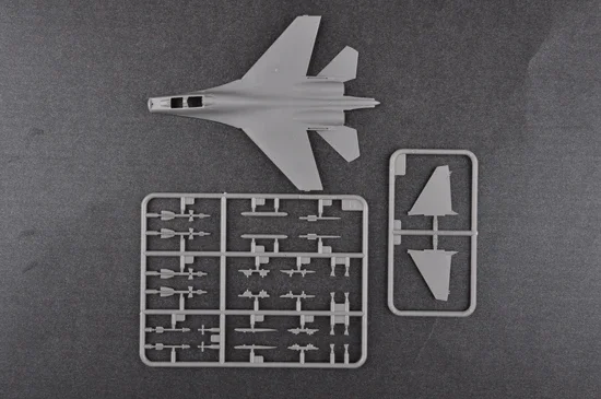 Trumpeter 1/144 03917 Russian Su-30MKK Flanker Flanker G Military Assembling Scale Model Kit DIY Toy, Collection Birthday Gift