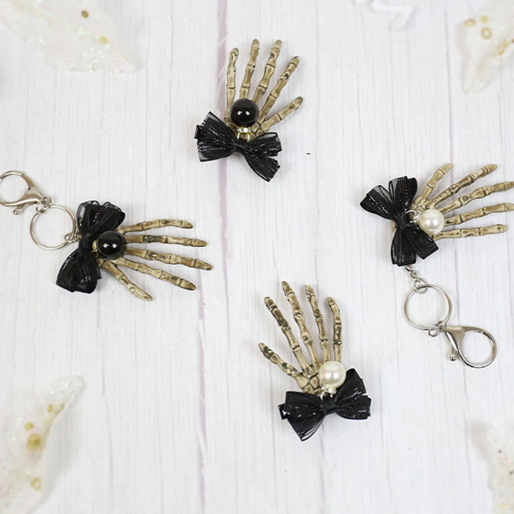 

2PCS H Bone Hair Clips Retro Halloween Party Supplies Punk Barrettes Headdress Comfortable PP Material