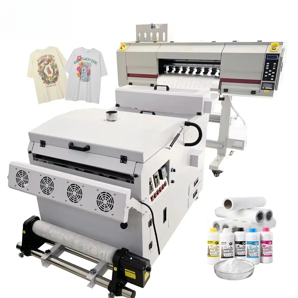 For a1 imprimeur 60cm i3200 roll inkjet printers dtf 60cm dtf printer 60 cm t-shirt printing machine