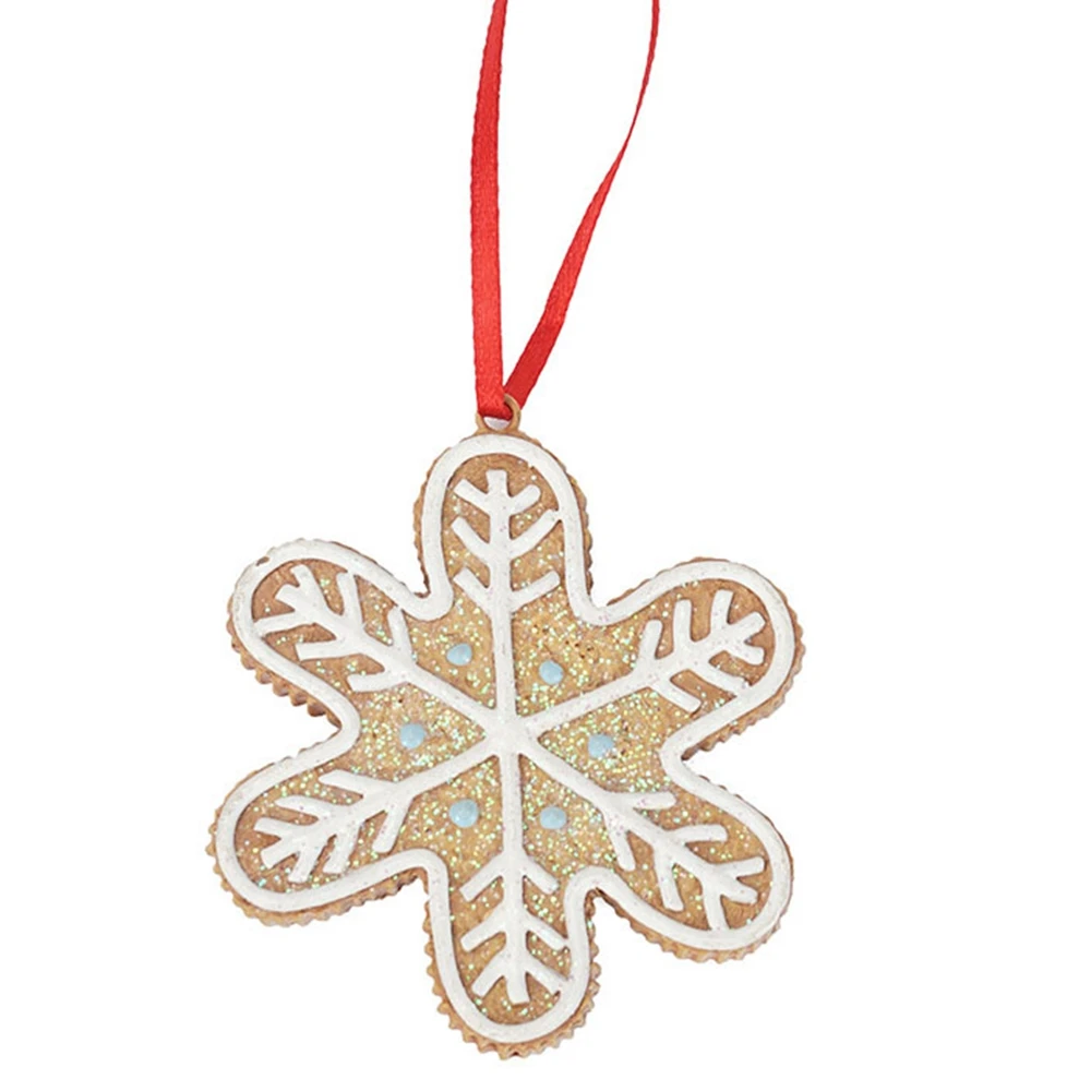 

snowflake Christmas tree pendant Christmas atmosphere decor Statue Sculpture Figurine Nordic Room Home Decor Decoration Desk