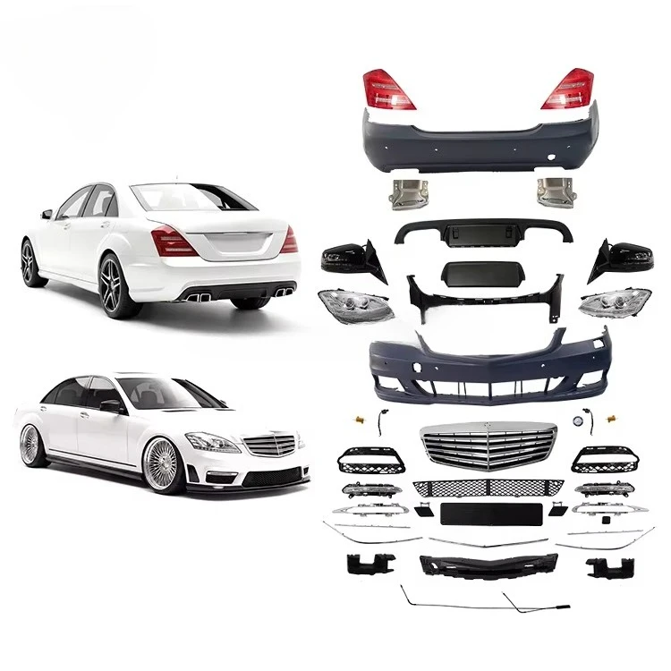

Auto Parts PP Body Kit for S-Class W221 Upgrade to New S63 S65 Car Bumper Headlight Tail Light Body Kit