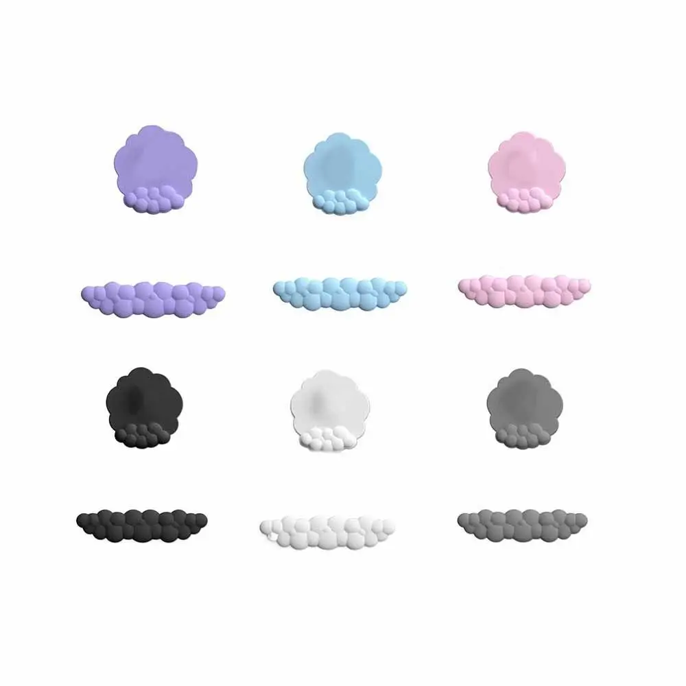 Alas Penyangga Pergelangan Tangan Keyboard Kulit PU Anti Aus, Bantalan Mouse Ergonomis Anti Selip, Alas Mouse Cloud Lembut Nyaman, Pelindung Sandaran Mouse