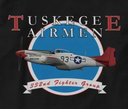 Tuskegee Airmen 332nd Fighter Group P-51D Red Tail T-Shirt New 100% Cotton O-Neck Short Sleeve Casual Mens T-shirt Size S-3XL