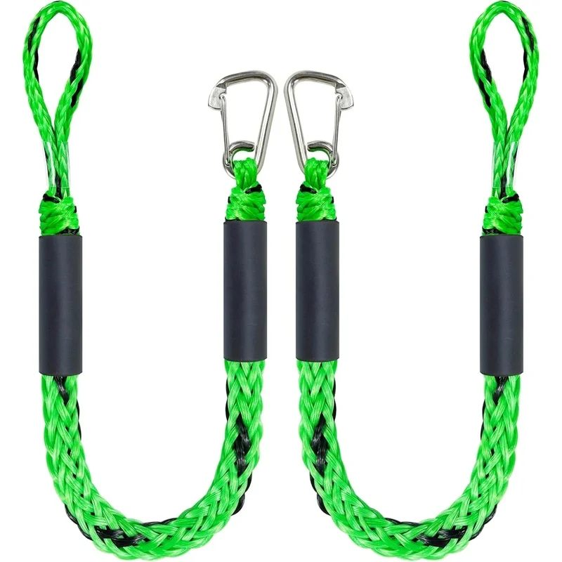 Docking Rope 1pcs 4 Feet Bungee Dock Line Mooring Ropes for Dockingi with Stainless Steel Clip Accessories Boat/Yacht Anchor view 2