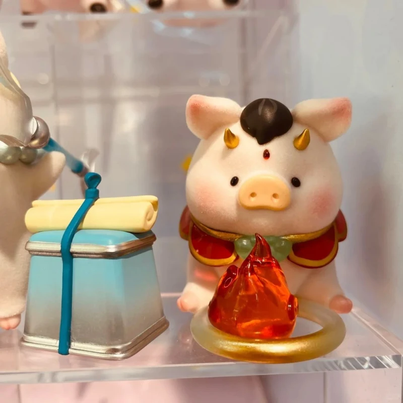 الأصلي لولو رحلة الخنزير في الغرب سلسلة صندوق أعمى لطيف أنيمي الشكل غرفة سطح المكتب الحلي نموذج اللعب مفاجآت هدية #6