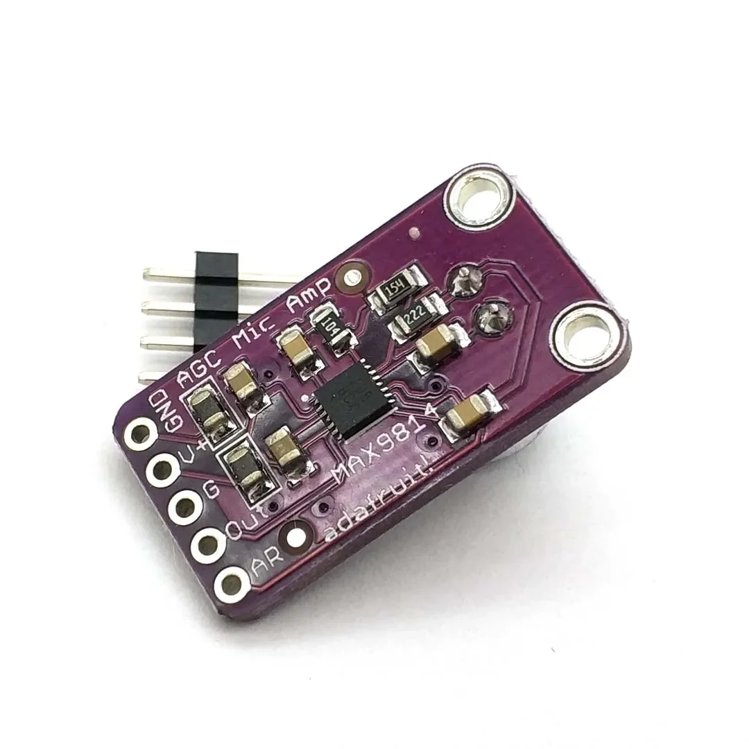 Carte amplificateur AGC pour microphone Prévention 9814, technologie de contrôle de gain automatique pour Uno programmable, rapport d'attaque et de relâchement, faible THD