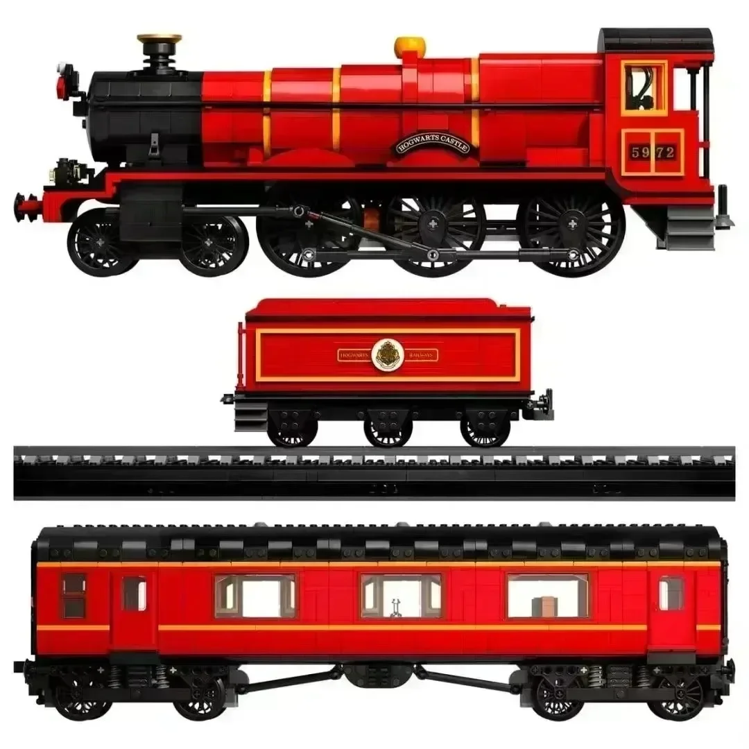 Collector's Edition 5129PCS 118CM Hogiwartsed Express Train Building Bricks Set with Minifigis Toys For Adults Gift