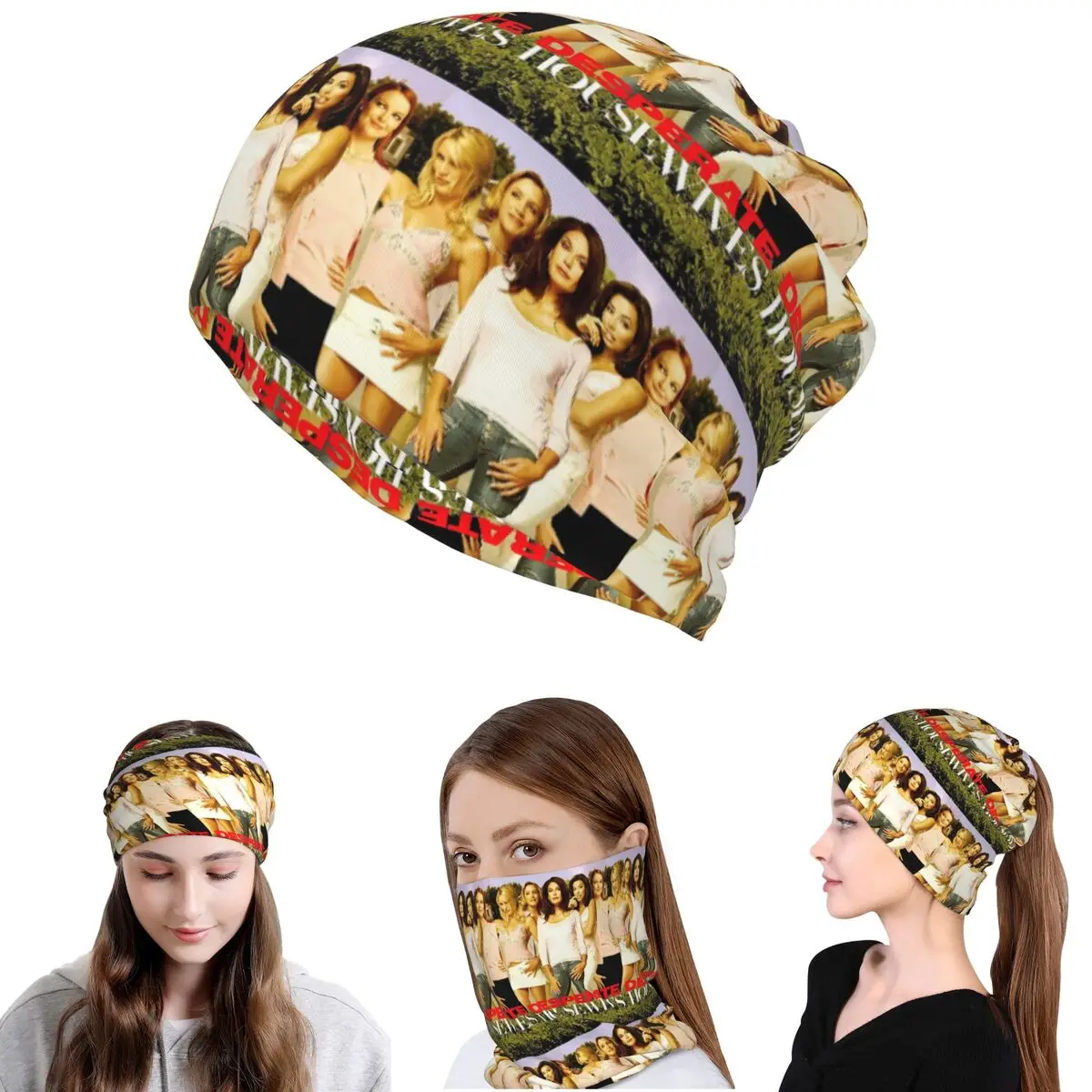 

Bree Van De Kamp Desperate Housewives Bandana Neck Gaiter Magic Scarf Warm Headband Beanies Hat for Men Women Adult Washable