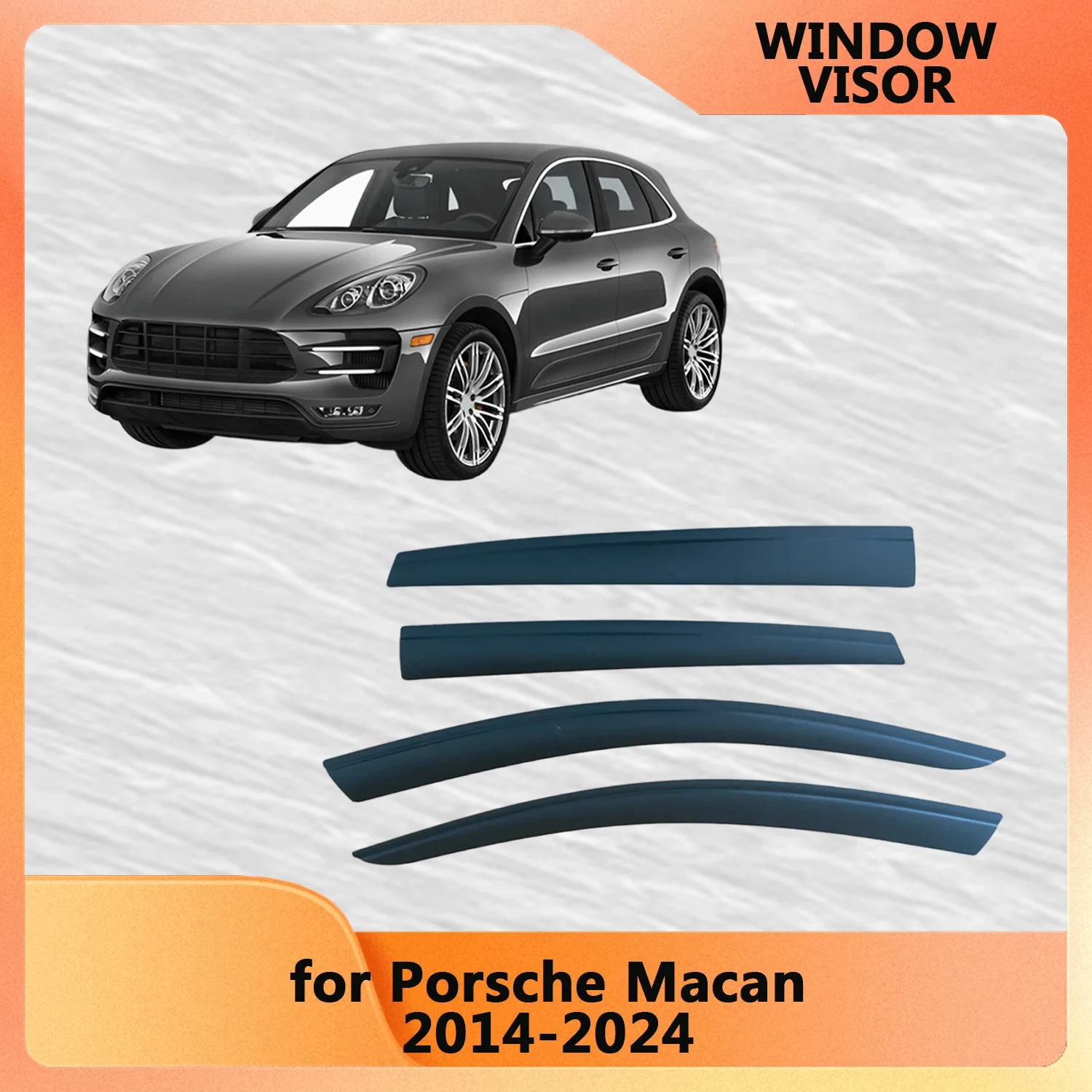 

Козырек на окно для Porsche Macan 2014 2015 2016 2017 2018 2019 2020 2021 2022 2023 2024 Weathershied Дверной козырек Ветер Солнце Дождь