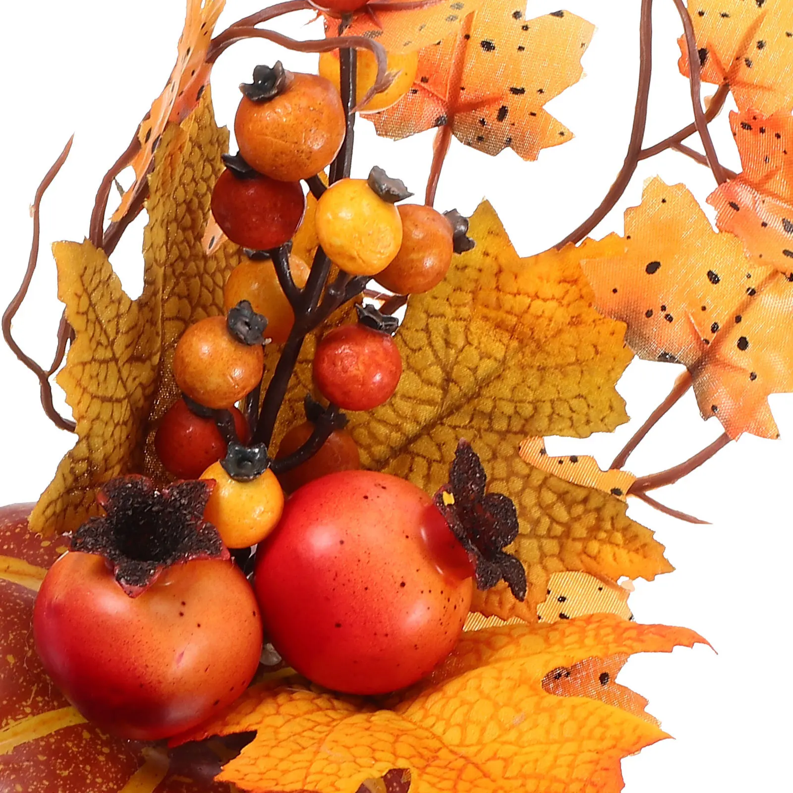 

Artificial Pumpkin Maple Leaf Autumn Thanksgiving Decorative Prop Halloween Harvest Festival Tabletop Pumpkin Photography Prop