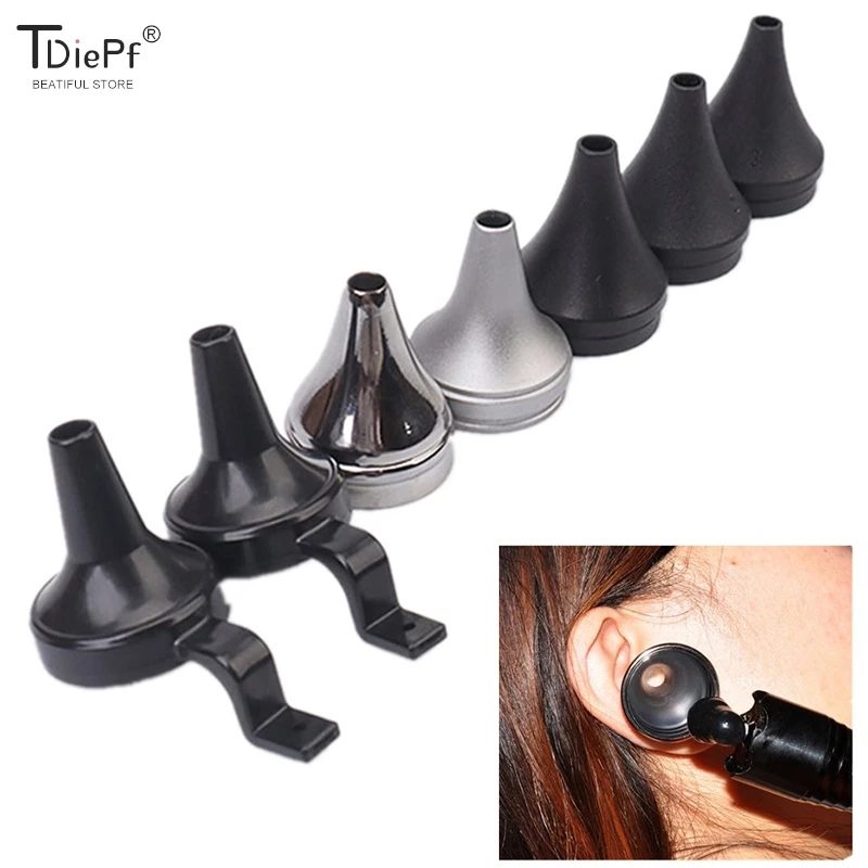 Medical Reusable Adult Child Non Disposable Speculum Earmuff Otoscope Accessory Ear Tip Funnel Nozzle Specula Cone Replacement