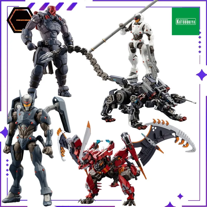 Novo estoque kotobukiya original autêntico engrenagem hexagonal série fogo deus fúria montado mecha modelo móvel brinquedo presente coleção