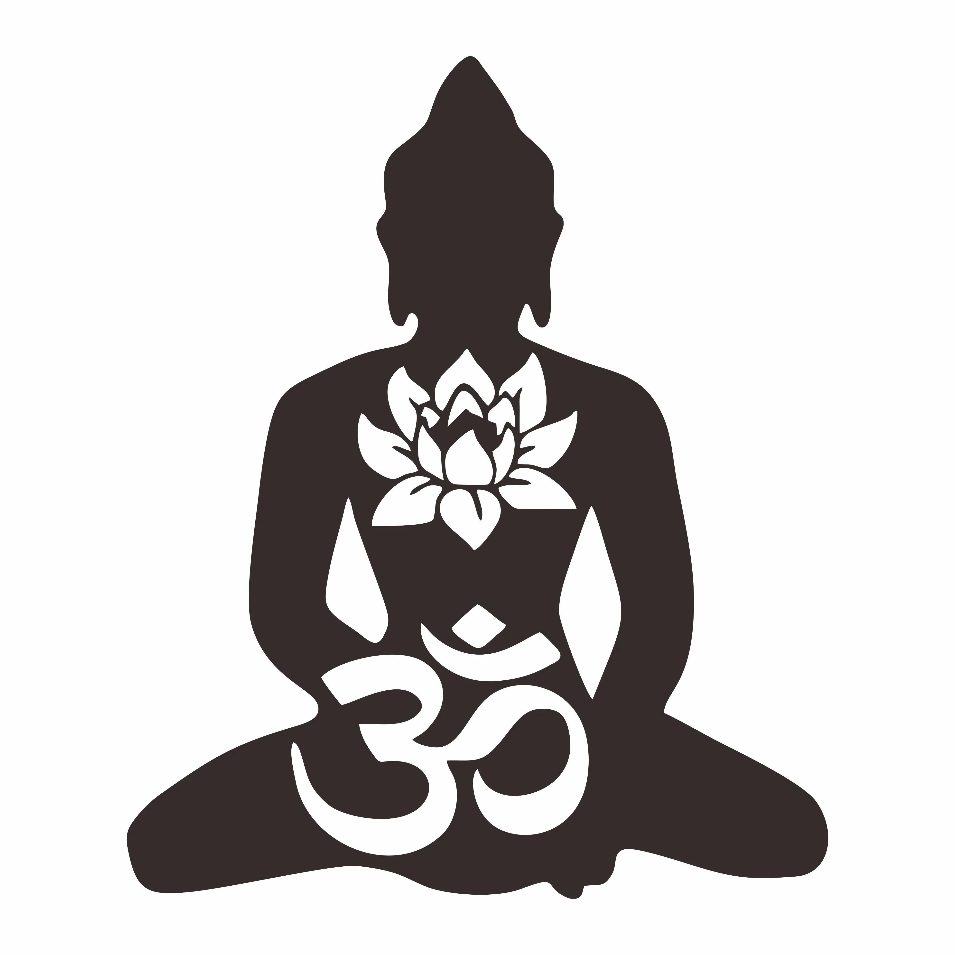 New fashion Buddha statue creative car sticker car motorcycle bumper car sticker rear window decorative decal waterproof, 15cm