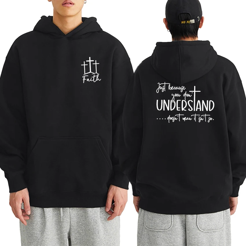 

New Popular Faith Men Women Hoodie Christian Jesus Fleece Casual Long sleeve Double Sided Print Autumn Winter Sweatshirts Unisex
