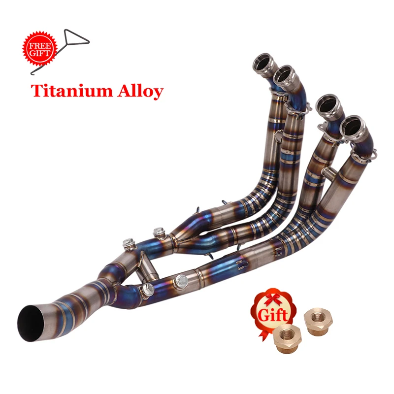 Slip-On Voor Bmw S1000RR 2019 - 2025 S1000R 2021 - 2025 Volledige Motorfiets Uitlaatsysteem Header Front Link pijp Titanium Legering Buis
