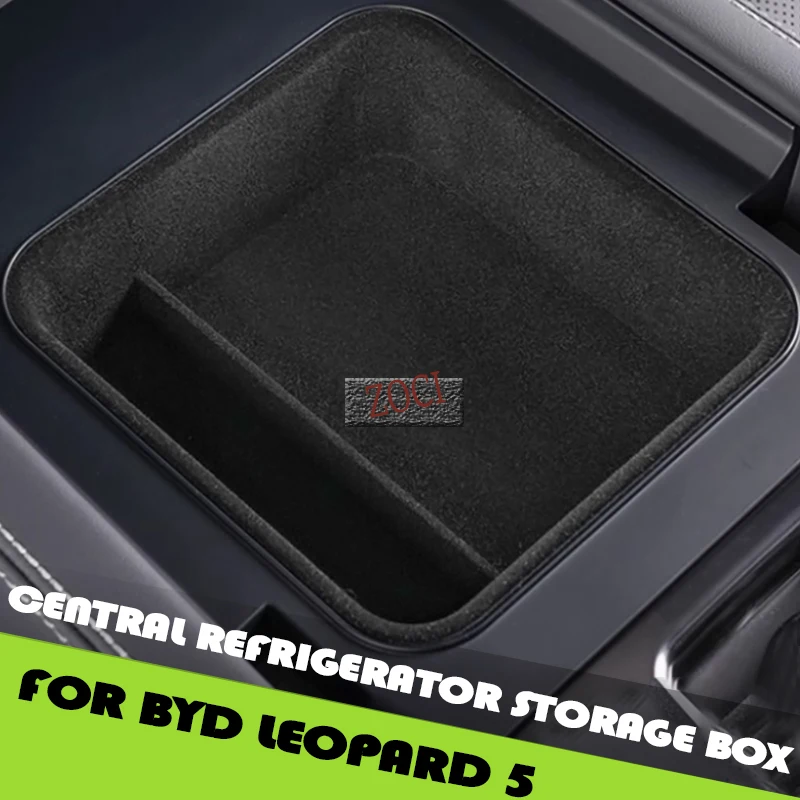 Fit for BYD Leopard 5 Central Refrigerator Storage Box Car Interior Upgrade Parts Car Central Control Armrest Storage Box