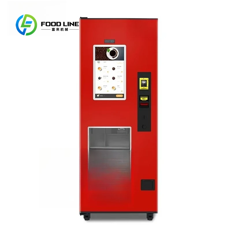 Automatic cup coffee vending machines operated by commercial slot cards