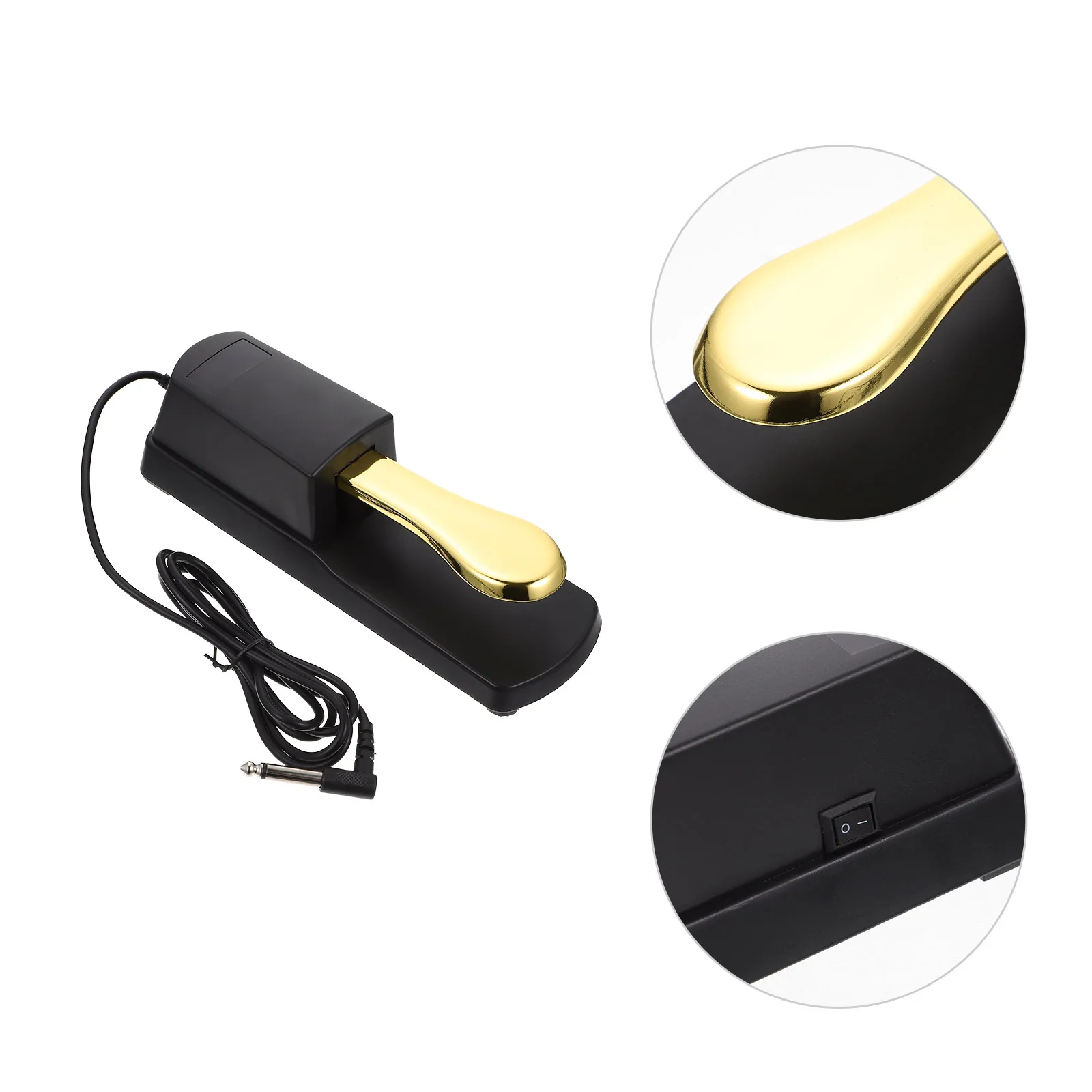 

Electronic Piano Foot Pedal Keyboard Pedals Organ Sustain for Abs Sustaining Universal