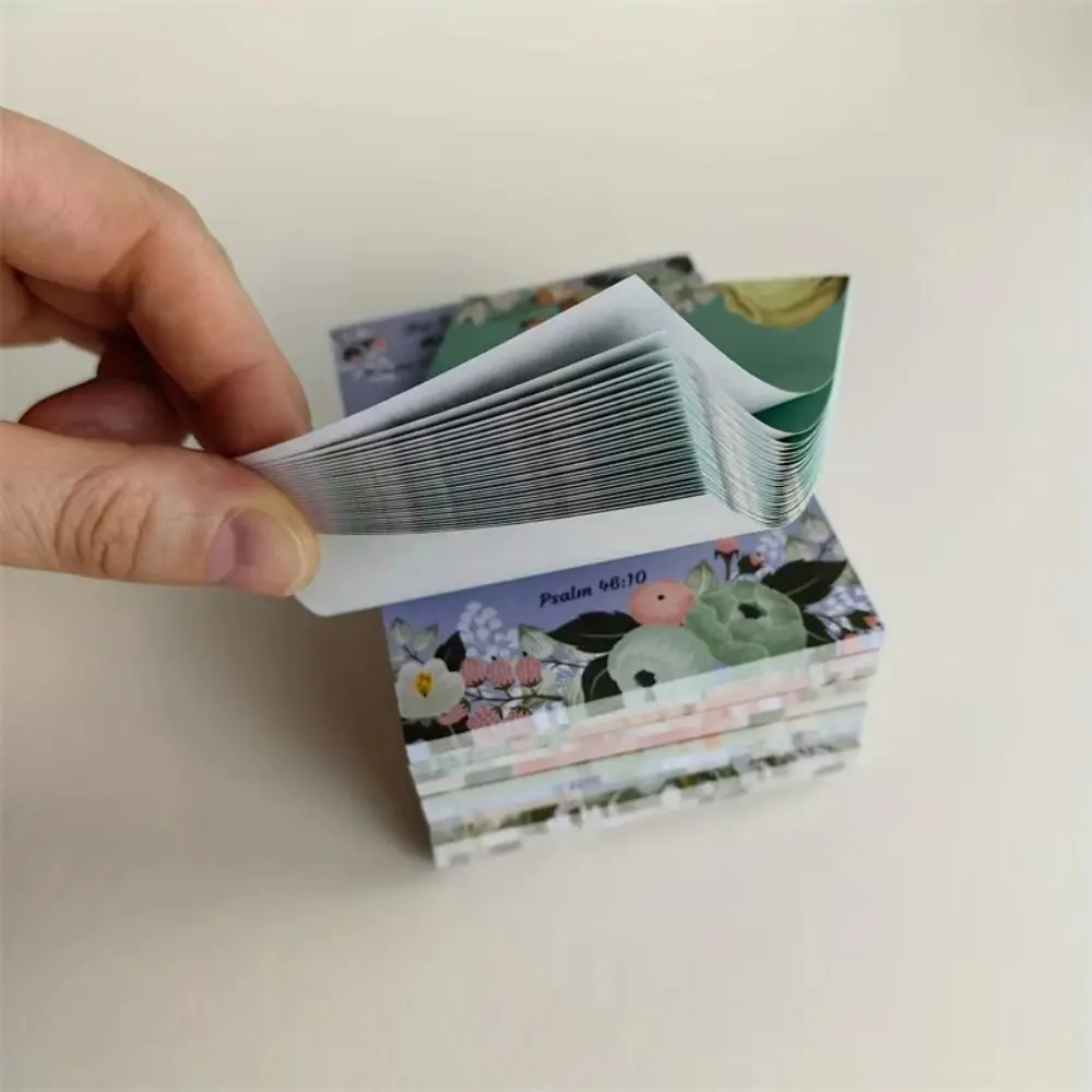 

12Pcs Random Color Vintage Floral Sticky Notes Thickened Removable Self-Adhesive Sticky Notes 30 Sheets Square Memo Pad