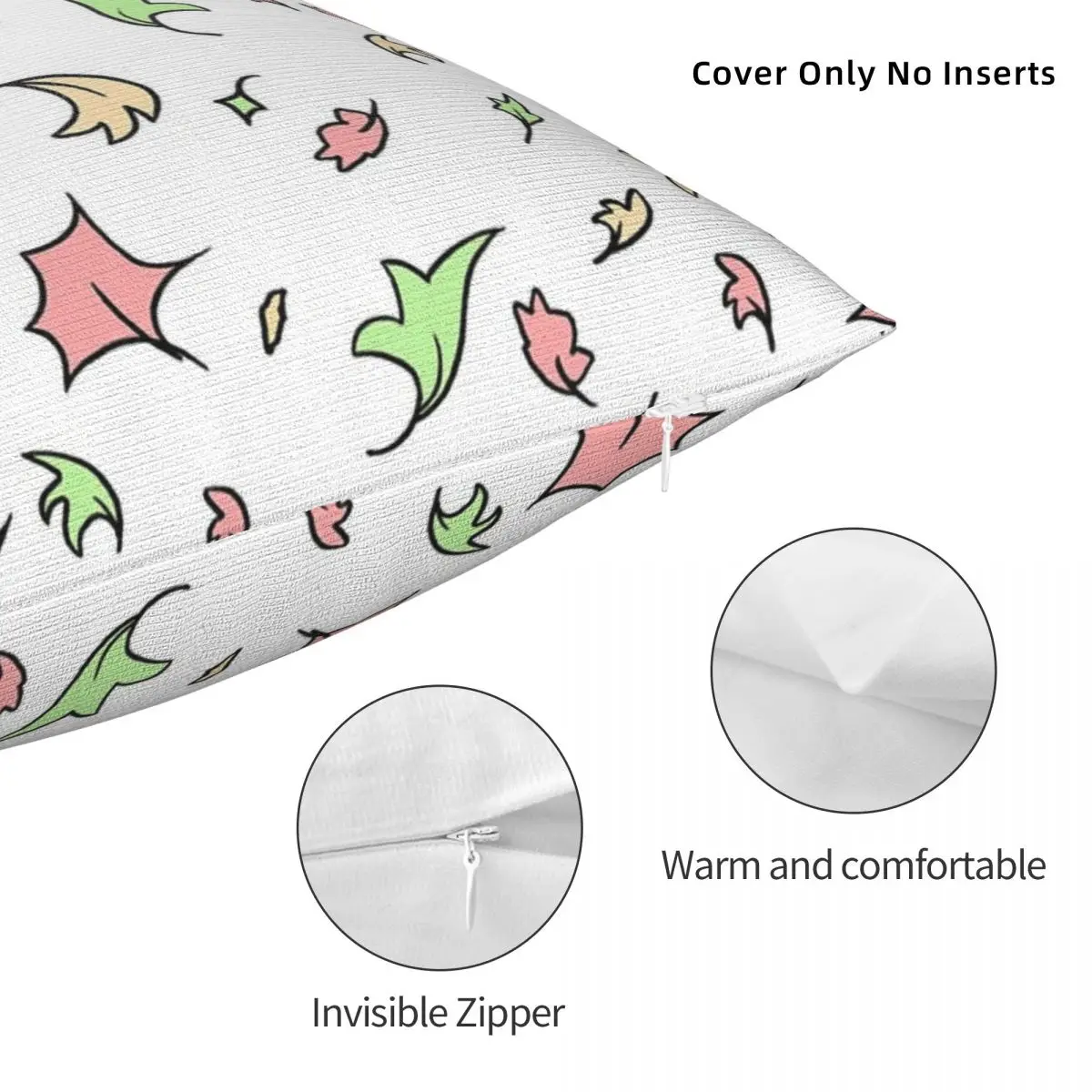 Heartstopper Leaves - Repeating Pillowcase Pillows Cover Cushion Comfort Throw Pillow Decorative Cushions Used for Home Bedroom