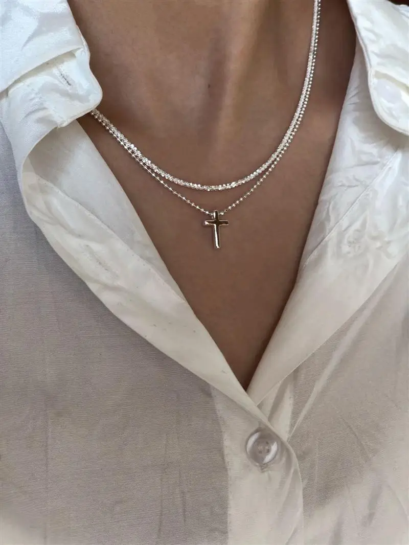 Popular Sparkling Necklace For Women Clavicle Chain Choker Silver Color Fashion Jewelry Wedding Party Birthday Gift