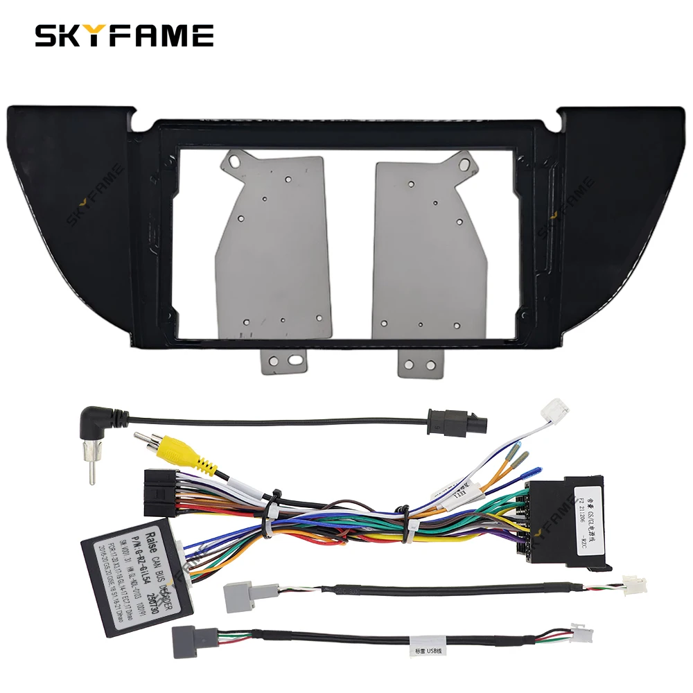 SKYFAME Car Frame Fascia Adapter Canbus Box Decoder Android Radio Dash Fitting Panel Kit For Geely Emgrand GS GL Vision X3