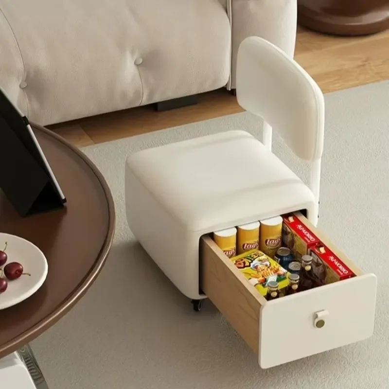 for Universal Wheel Small Stools Shoe Change Stool At Home Door Storage Living Room Yo-chair Hallway Ottoman Footrest