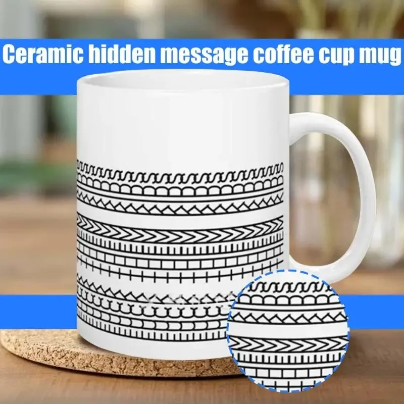 Verdeckte Nachricht Kaffeetasse Häuser Küche Handwerk Wasser Tasse einzigartige humorvolle Kaffee Tasse Getränke Geschenk für