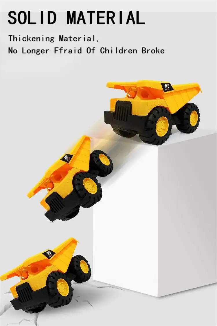 Large Size Dump Truck Three Year Old Boy Loading Soil Engineering Car Toy Excavator