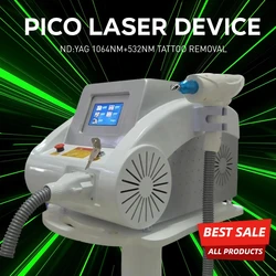 Picosecond Laser Tatto Removal Machine 1064nm/532nm/1320nm Carbon Peel Q Switch ND Yag Laser Eyebrows Tattoo Removal Machine