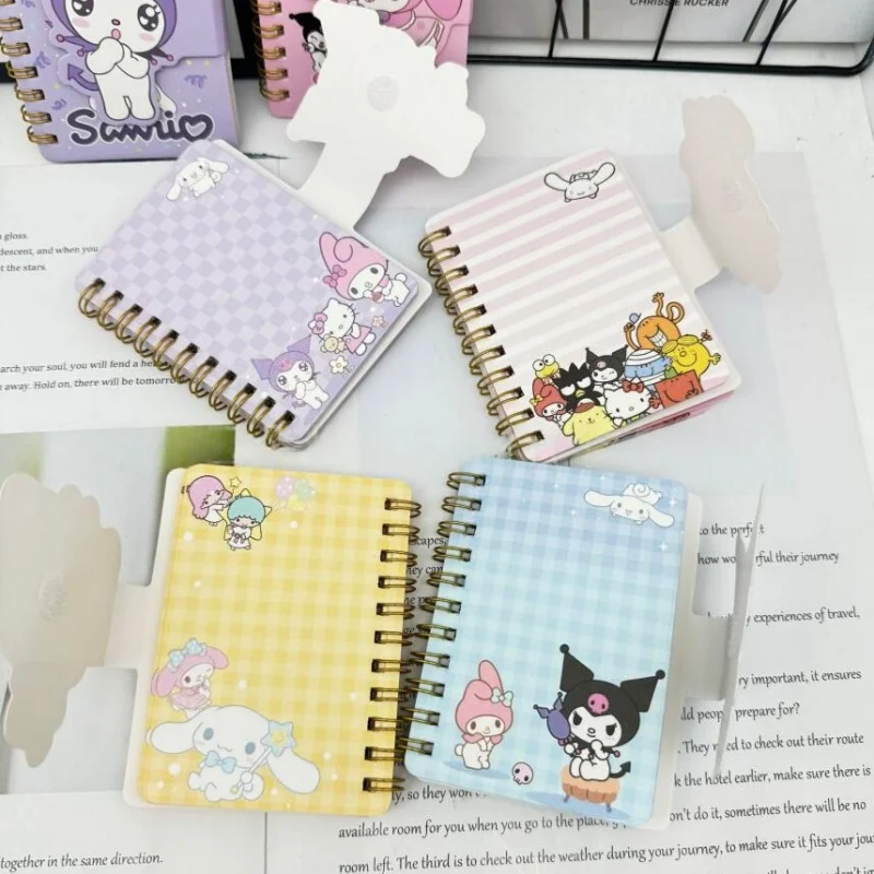 16 teile/los Sanrio Kuromi Melody Kitty Cinnamoroll Spule Memo Pad Nette Notizbuch Tagebuch Planer Schreibwaren Geschenk Schule Liefert