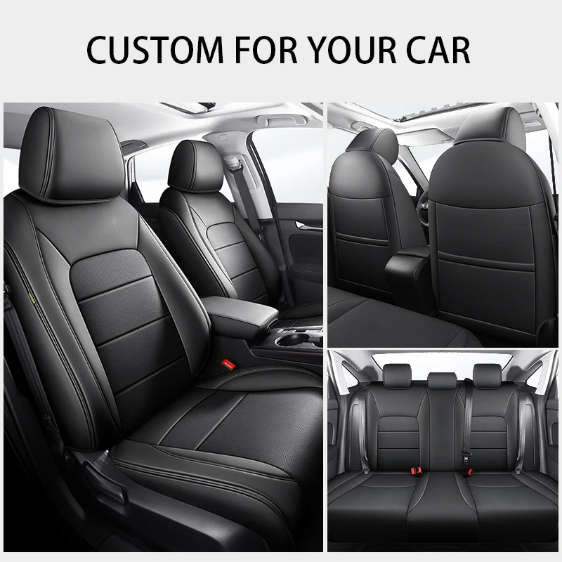 Anti-Slip Custom Fit Car Seat Covers For Mazda 2 3 BK BL CX3 CX5 6 GG GH CX30 CX7 CX4 Axela PU Leather Auto Interior Accessories
